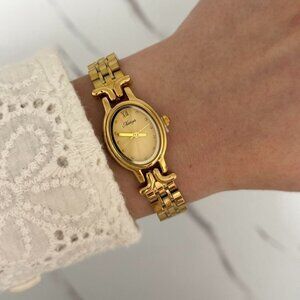 SKU:0054 cute gold mini watch metal bracelet vintage style + in a gift box